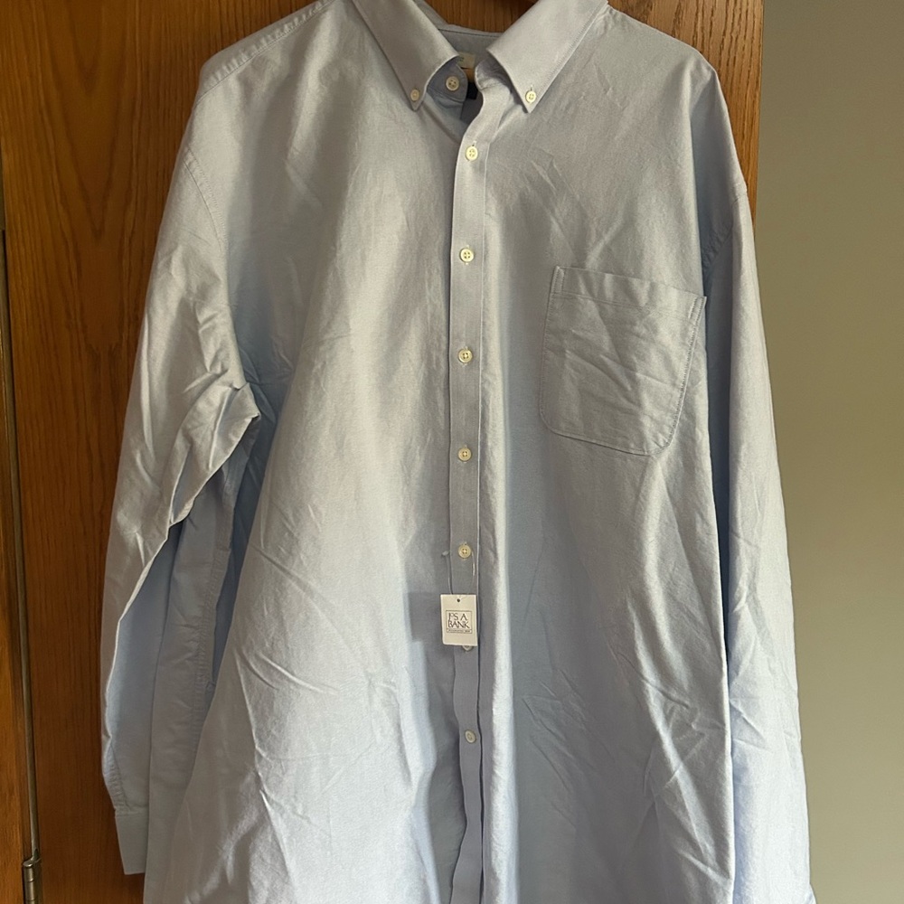 Jos. A. Bank Sky Blue Tailored Shirt 3XLT
